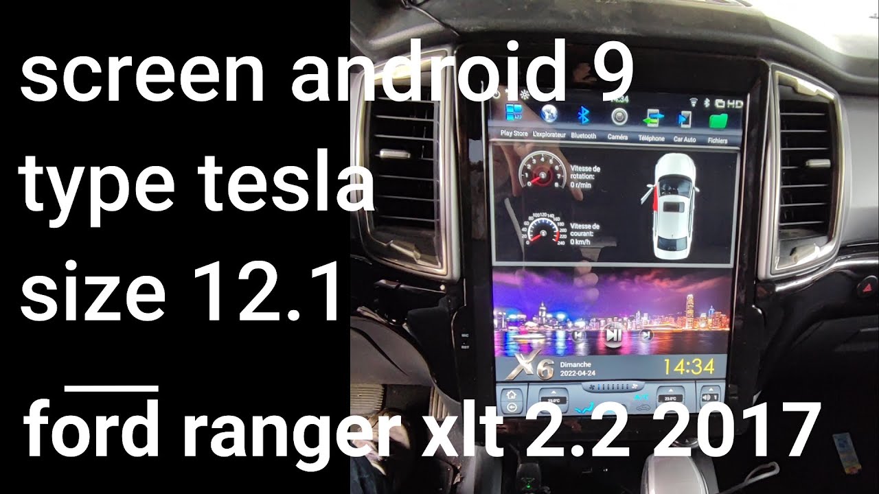 Tesla Ecran Tactile de bord Apple Carplay Android Auto GPS