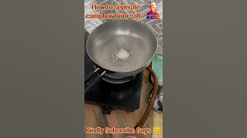 How To Separate Camphor From Salt?| Sublimation Class 9| #viral #youtube #shorts  #experiments