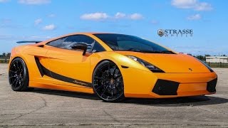 Career Overview Arancio Borealis Lamborghini Gallardo Superleggera with Strasse Wheels