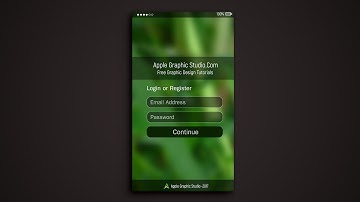 How to Create a Login Page for your Android App - Photoshop UI Design
