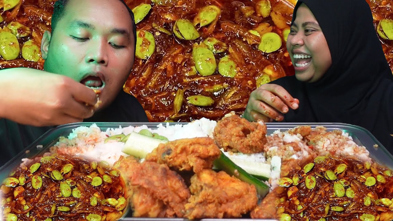JANGAN LAH KETAWAKAN❗❗ MUKB ANG SAMBAL PETAI BESAR BESAR GAJAH (mukbang malaysia)