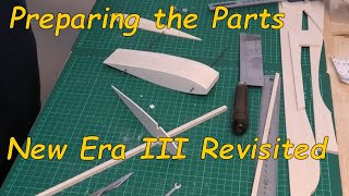 New Era III Revisited: Pt 2 - Preparing the Parts - a 45 wingspan RC balsa aeroplane