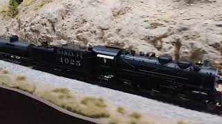 ATSF 2-8-2 4025 and the downhill chase