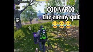 COD NARCO, the enemy quit ( Funny reaction 😂😂😂)