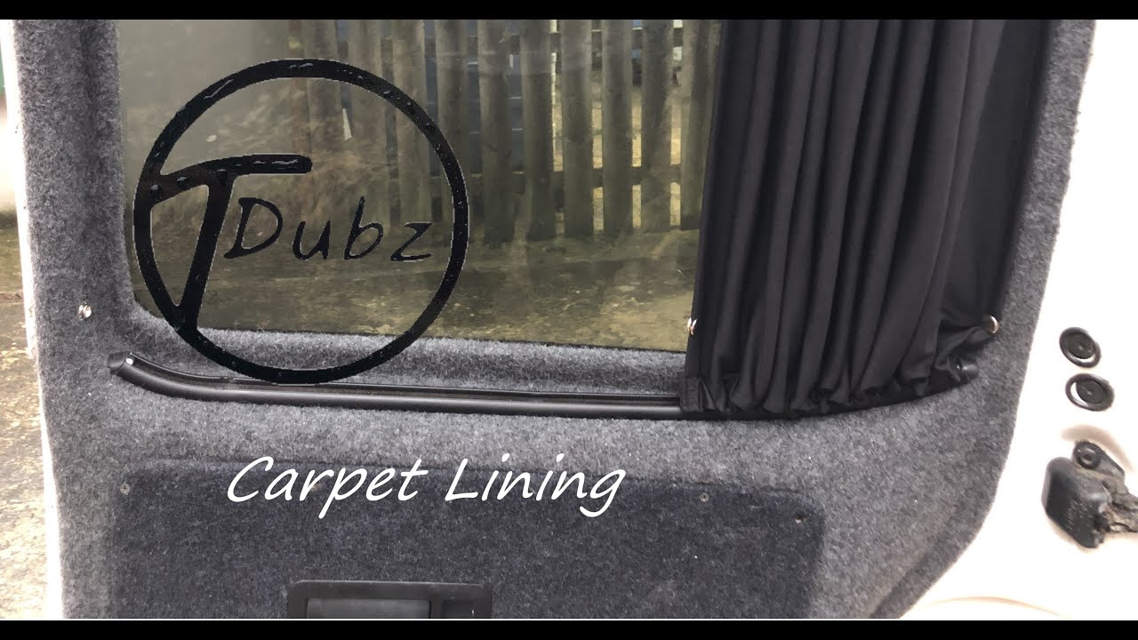 Carpet lining barn doors vw t5 diy vwt5 YouTube