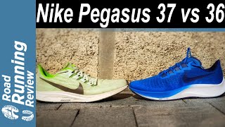 ¿Fue la Nike Pegasus 36 mejor que la nueva 37? Nike Air Zoom Pegasus 37 VS Pegasus 36