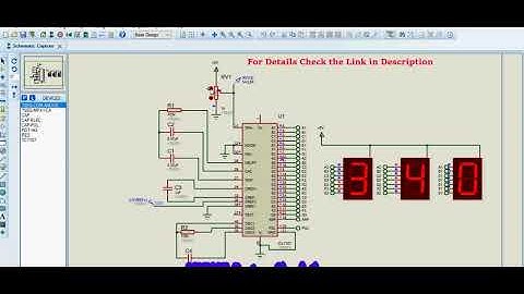 ICL1707 ADC Display Driver Proteus Simulation