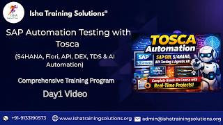 TOSCA SAP Day1 video on 13th May 2026.Pls contact or WhatsApp us on +91-9133190573 to enroll.
