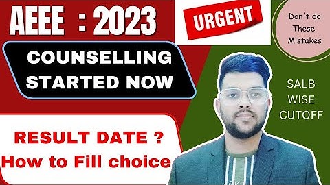 AEEE 2023 Counselling Latest Update | Counselling started now | How to do counselling? #amrita #jee