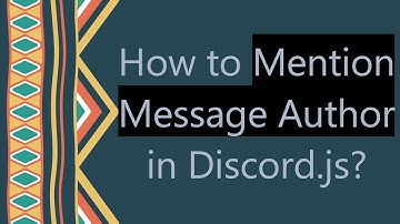 How to Mention Message Author in Discord.js?