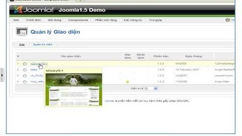 Học thiết kế web Joomla - Bài 5- Cài đặt giao diện (template/theme)