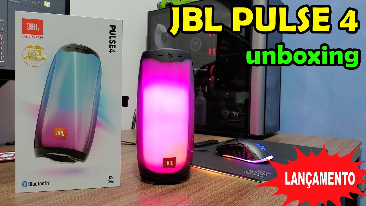 JBL　PULSE4 JBL Pulse 4 - Alto-falante Bluetooth portátil à prova d'água com