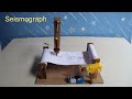 How to make seismograph  seismograph working model  school project