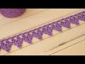 Простое ЛЕНТОЧНОЕ КРУЖЕВО вязание крючком КАЙМА мастер-класс Easy to Crochet Lace Ribbon