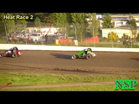 5-17-2014 Nw Wingless Tour Heat Races 1 & 2 Grays Harbor Raceway