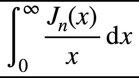 Infinite Integral with the Bessel Function