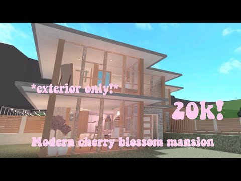 Bloxburg| Modern Blush Family Rope play home| 20k exterior ...