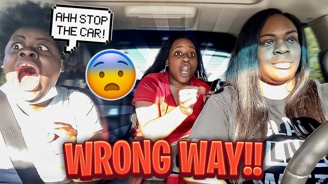 GOING THE WRONG WAY PRANK ON SISTERS