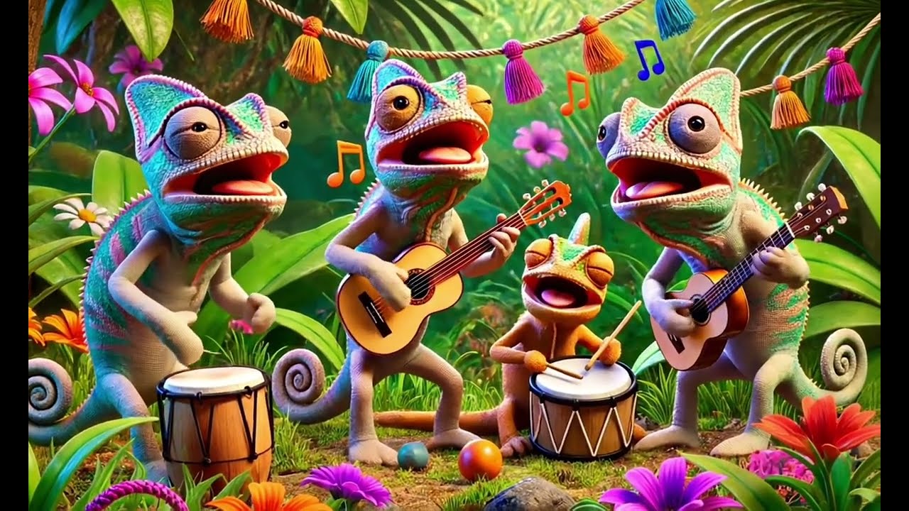 Colorful Chameleon Songs for Kids – Dancing, Singing, and Fun