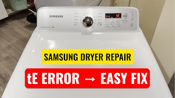 Samsung Dryer tE Error Fix – Easy $10 Repair (No Disassembly Needed!)