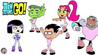 Teen Titans Go Coloring Book Page Compilation Raven Starfire Robin Beast Boy Cyborg Coloring Page