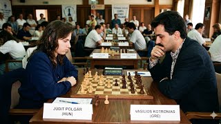Judit Polgar vs Vasilios Kotronias • Corfu Schev Tournament - Corfu 1990