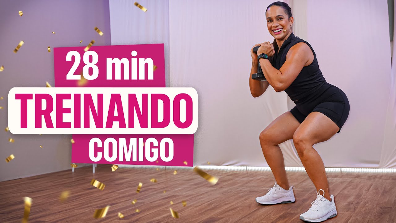 Treino em Casa para Emagrecer (28 min) | COMPLETO | HAMPY