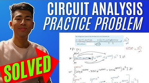 Intro to Circuit Analysis | Ch.1 - Circuit Variables | Problem 10: The voltage and current at the...