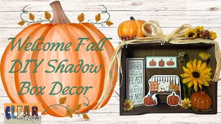 Welcome Fall DIY Shadow Box for Clear Scraps