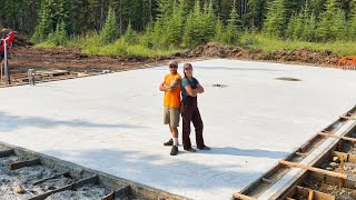 Pouring a Concrete Slab | Summer Week at the Cabin