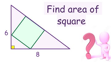 9) Find the area of biggest square in a right triangle.