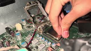 Putting Intel Core I3-2100 2nd Gen Sandy Bridge CPU on LGA 1155 socket. Putting Intel Core I3-2100 2nd Gen Sandy Bridge CPU on LGA 1155 socket.