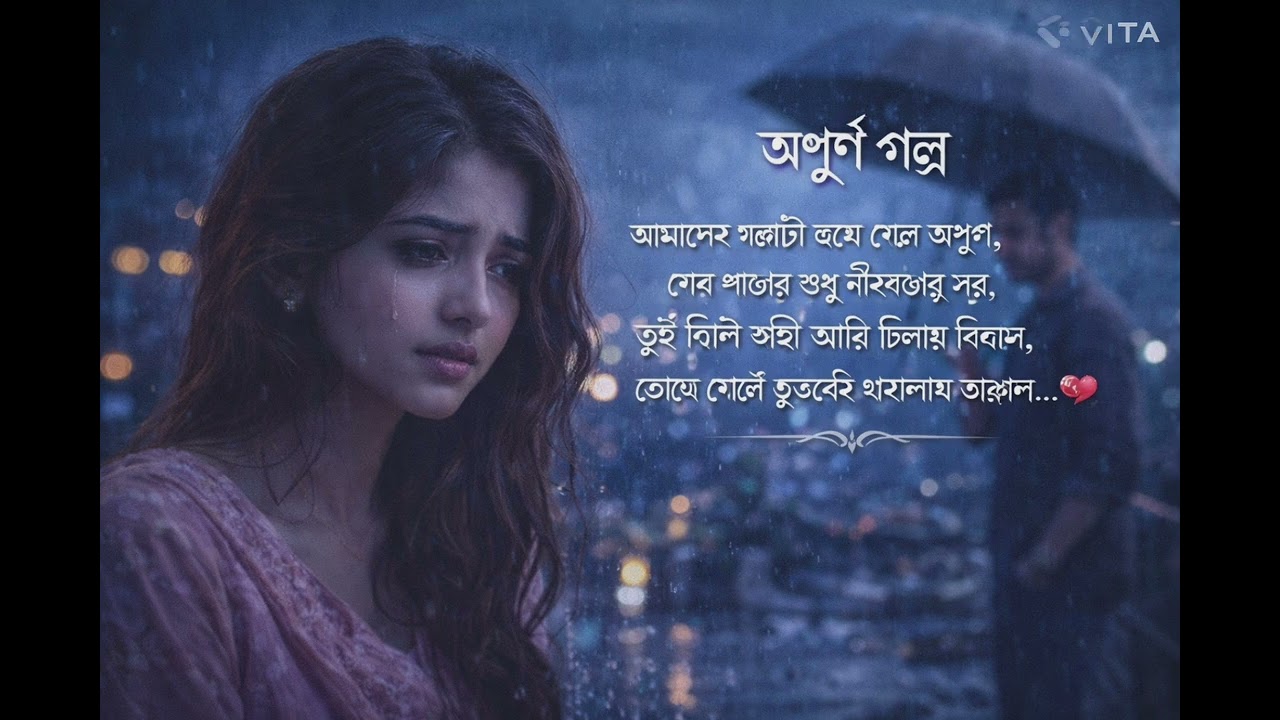 অপূর্ণ গল্প bangla sad 😢😢😢😢😢😢