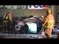 Driver Killed After Car Slams Into Freeway Pillar Near LAX