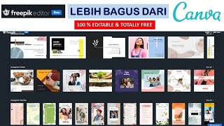 FREEPIK EDITOR, SAINGAN BERAT CANVA BUAT DESAIN APA AJA, LEBIH BAGUS KARENA TOTALLY FREE screenshot 1