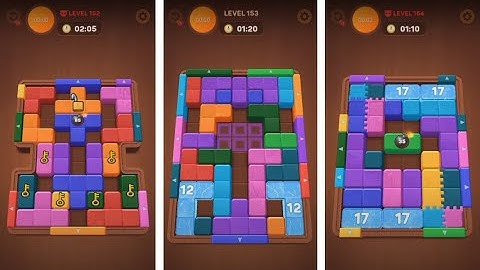 Wood Away Block Jam - Level 152 - Level 153 - Level 154