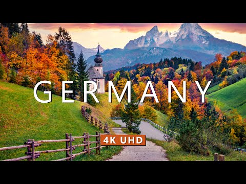 Видео: Видео 4K - Германия с высоты птичьего полета - Расслабляющий фильм с успокаивающей музыкой