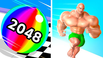 Ball Run 2048 vs Muscle Rush🤧😷🤒🤕Walkthrough Max Gameplay GF3633