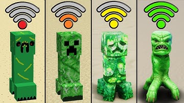 creeper with different Wi-Fi in Minecraft