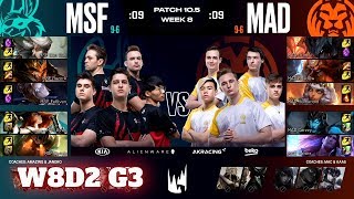 Misfits vs Mad Lions | Week 8 Day 2 S10 LEC Spring 2020 | MSF vs MAD W8D2