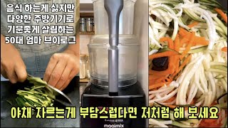 야채를 칼로 썰지 않고 푸드프로세서로 썰어요,떡국 떡갈비 먹고,매지믹스로 야채썰고 밀프랩,청소하고,크리스마스90%세일,중고품구입,새해에도 바쁜 50대엄마 미국일상,식탁물자국완벽제거