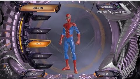 DCUO- How To Make Spider-Man In The Character Creation