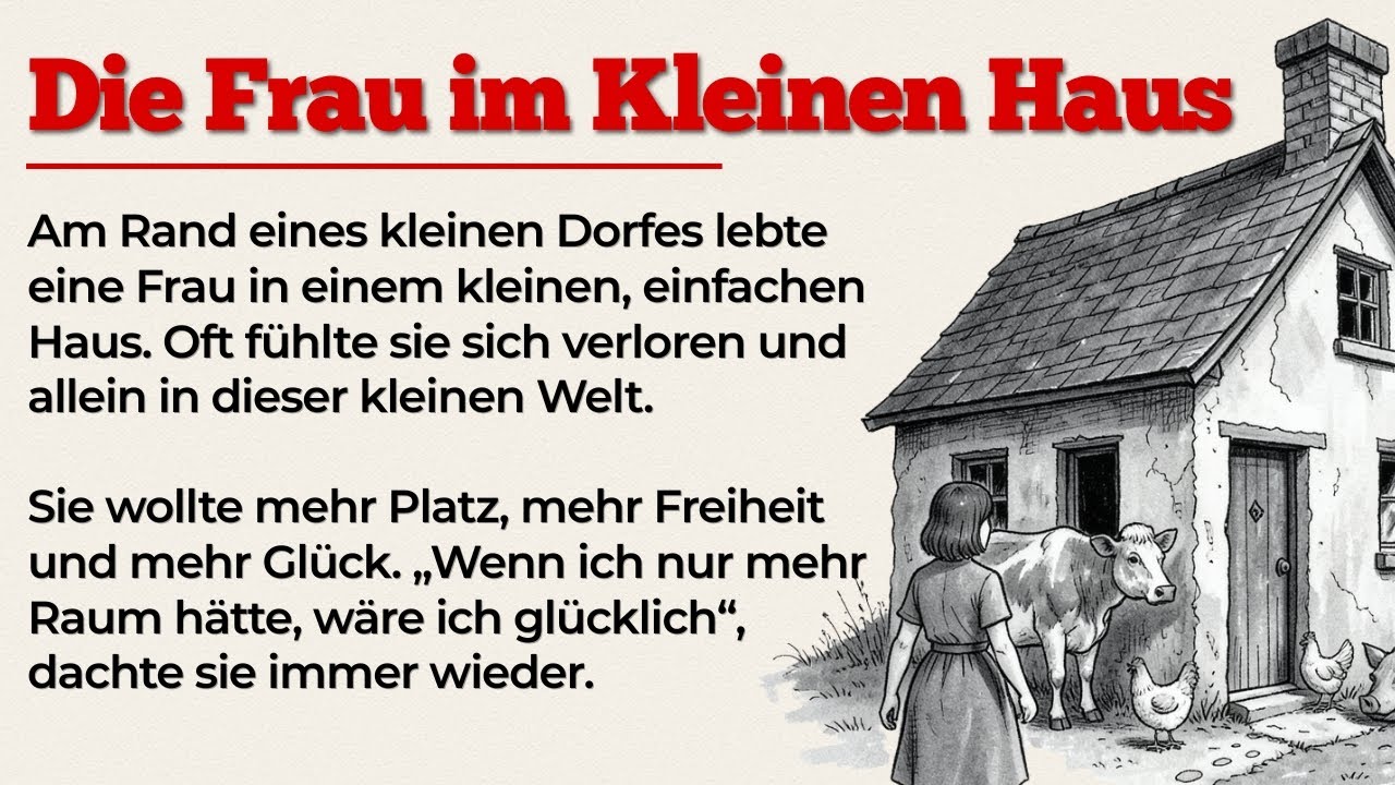 Die alte Frau im Kleinen Haus | Learn German with Simple Stories | German Story for Beginners