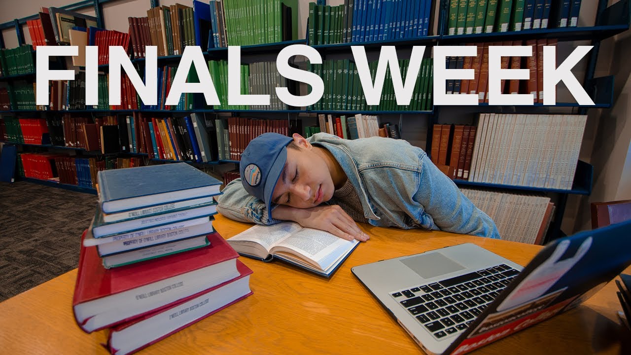 finals week at boston college | DAY IN THE LIFE - YouTube