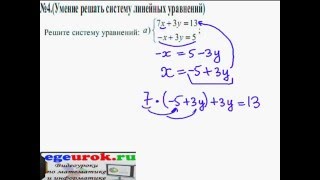 Решение системы уравнений - метод подстановки Решение системы уравнений - метод подстановки