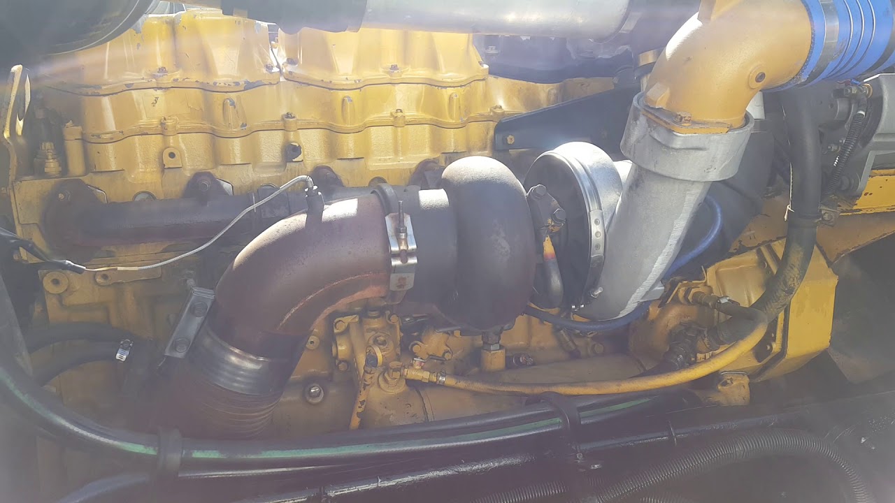 1998 peterbilt 379 Cat 3406E running - YouTube