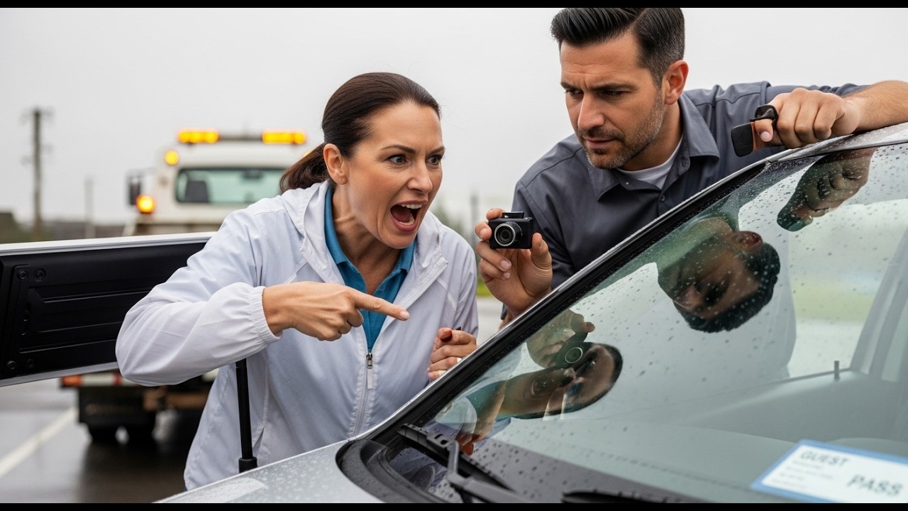 The Tow Truck Idled While Karen Screamed That My HOA Guest Pass Was Not Displayed Correctly