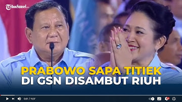 Prabowo Sapa Titiek di GSN Disambut Riuh: Kok Tepuk Tangannya Paling Keras? Maksudnya Apa