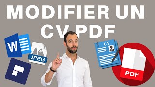 COMMENT MODIFIER UN CV PDF