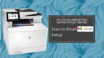 HP Color LaserJet Pro MFP M479 Printer How to Setup & Use Scan to Email Gmail with Embedded Web Serv